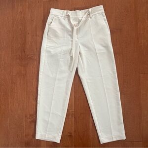 Mango White Trousers